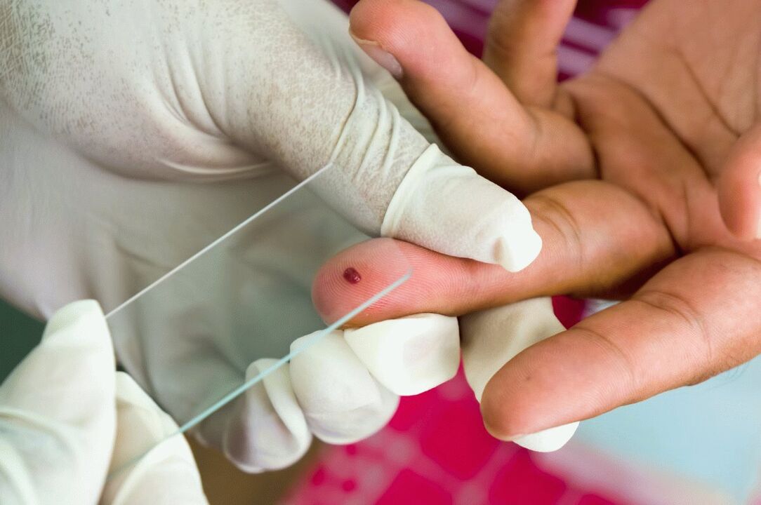 Blood test from your finger