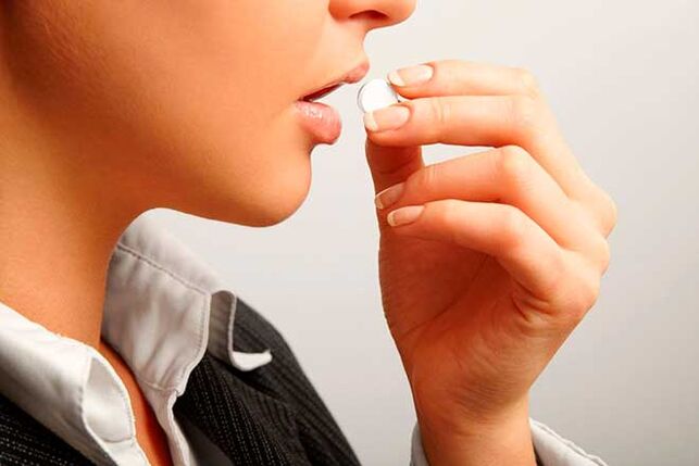 taking anthelmintic pills